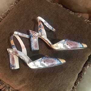 CHELSEA & VIOLET NEW MultiColored Snakeskin